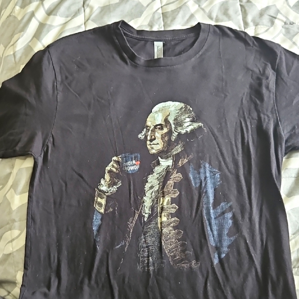 Next Level Apparel Black George Washington Mug Club T-Shirt